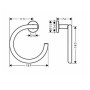 Держатель для полотенца HANSGROHE LOGIS 41724000