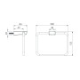 Держатель для полотенца IMPRESE GRAFIKY ZMK041807280