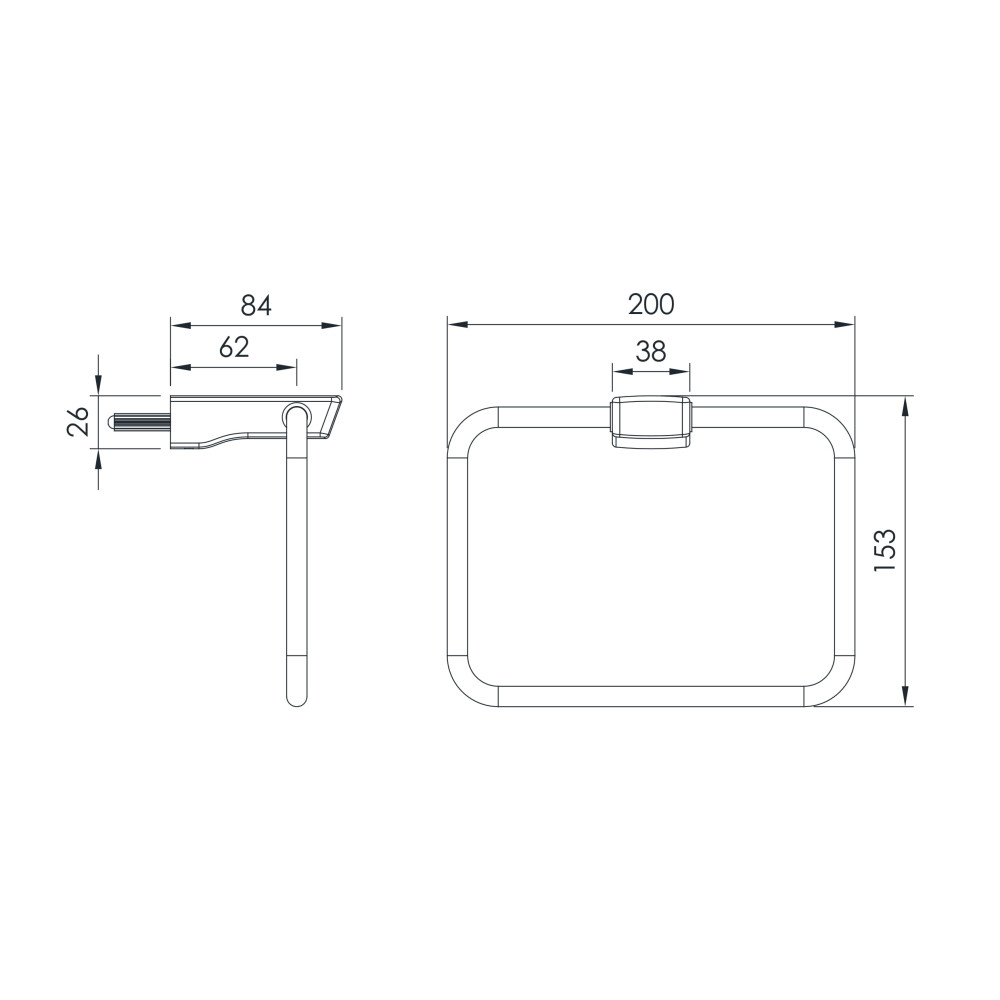 Держатель для полотенца IMPRESE GRAFIKY ZMK04180828