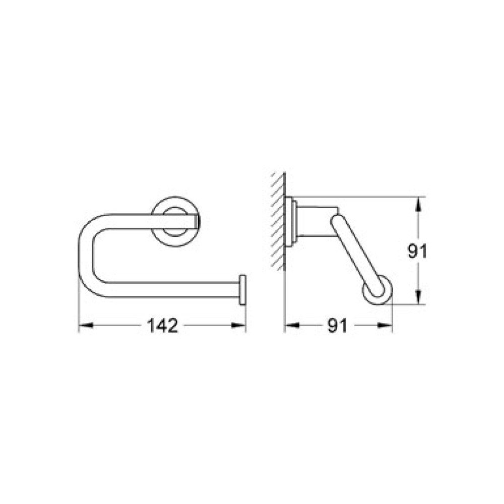 Держатель для туалетной бумаги GROHE ATRIO 40313000