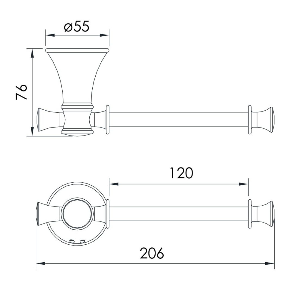 Держатель для туалетной бумаги IMPRESE PODZIMA LEDOVE ZMK01170122