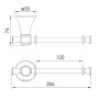 Держатель для туалетной бумаги IMPRESE PODZIMA LEDOVE ZMK01170122
