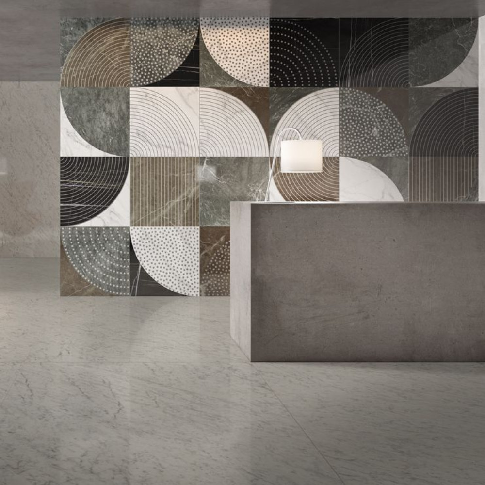 Fiandre Design your slabsNotCirclesRedComposizioneTextures 3шт300x150Luc6мм(Y4W200D453006)