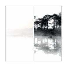 Fiandre Design your slabsMirrorLakeB&WComposizioneNature 2шт300x150Nat6мм(Y4UC00D330006)