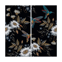 Fiandre Design your slabsHummingbirdBlackComposizioneNature 2шт300x150Nat6мм(Y4UH00D330006)