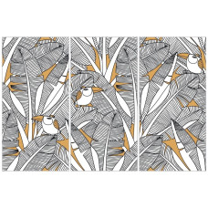 Fiandre Design your slabsToucansForestGoldComposizioneNature 3шт300x150Nat6мм(Y4U500D453006)