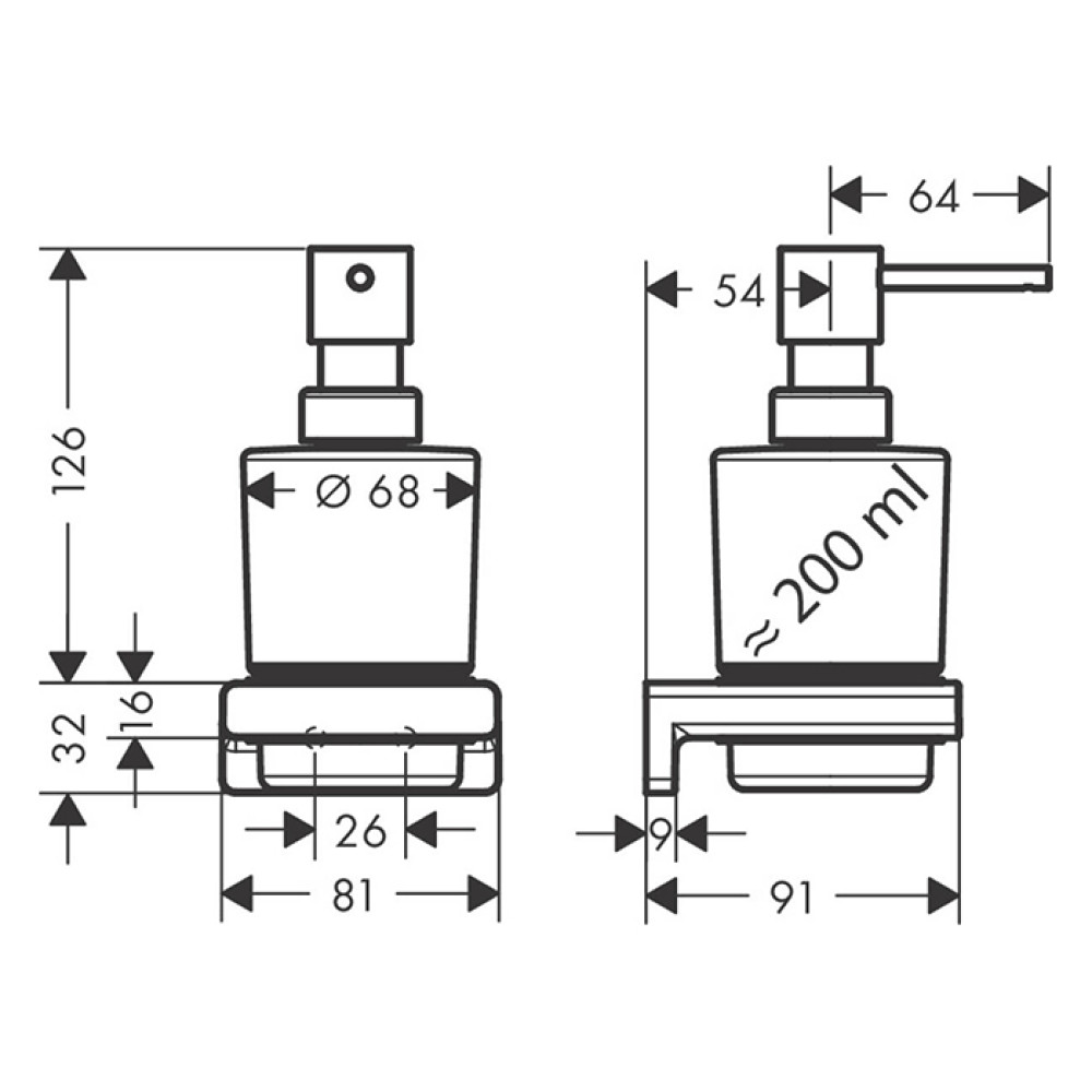 Дозатор мыла HANSGROHE ADDSTORIS 41745000