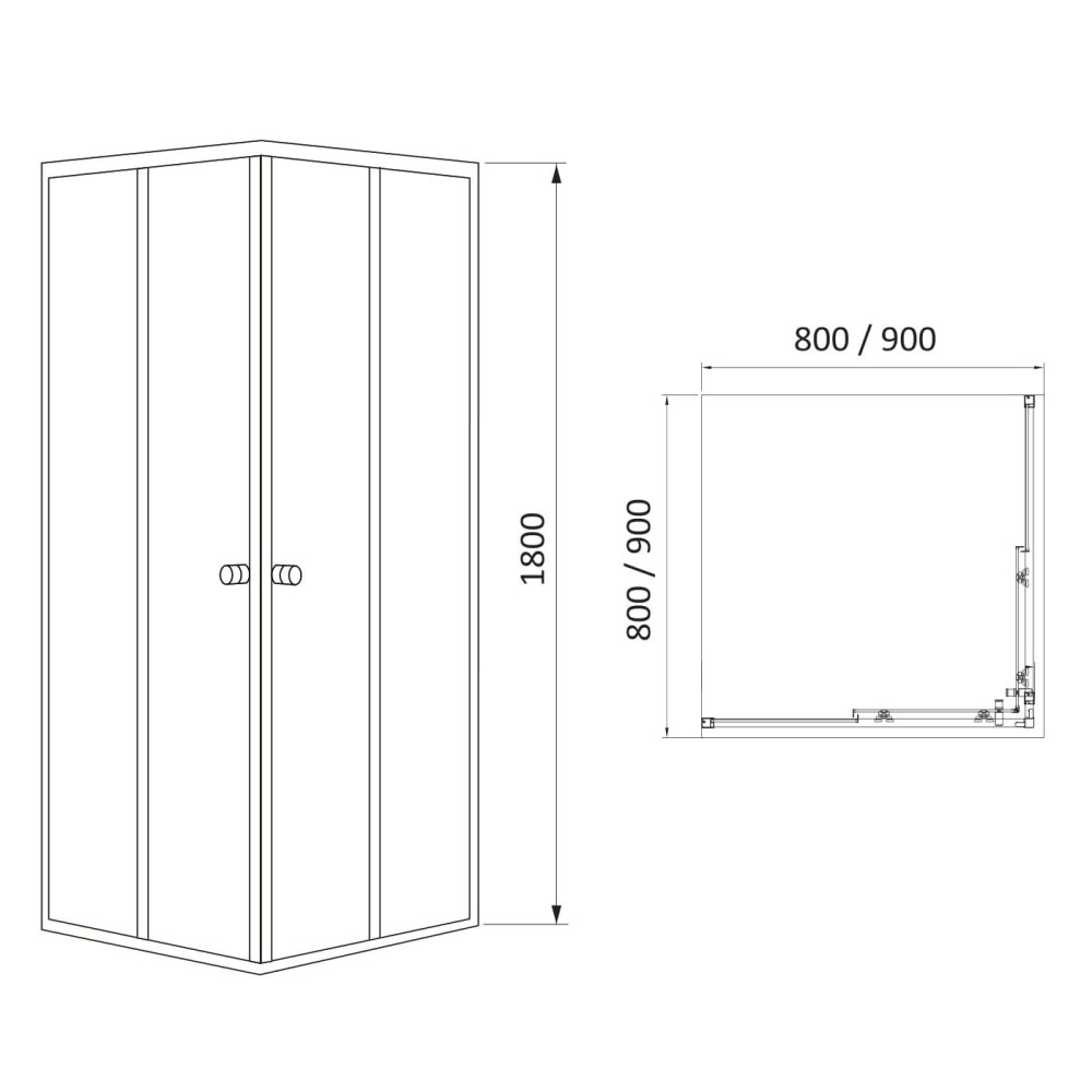 Душевая кабина RJ VELUM 90RZ082