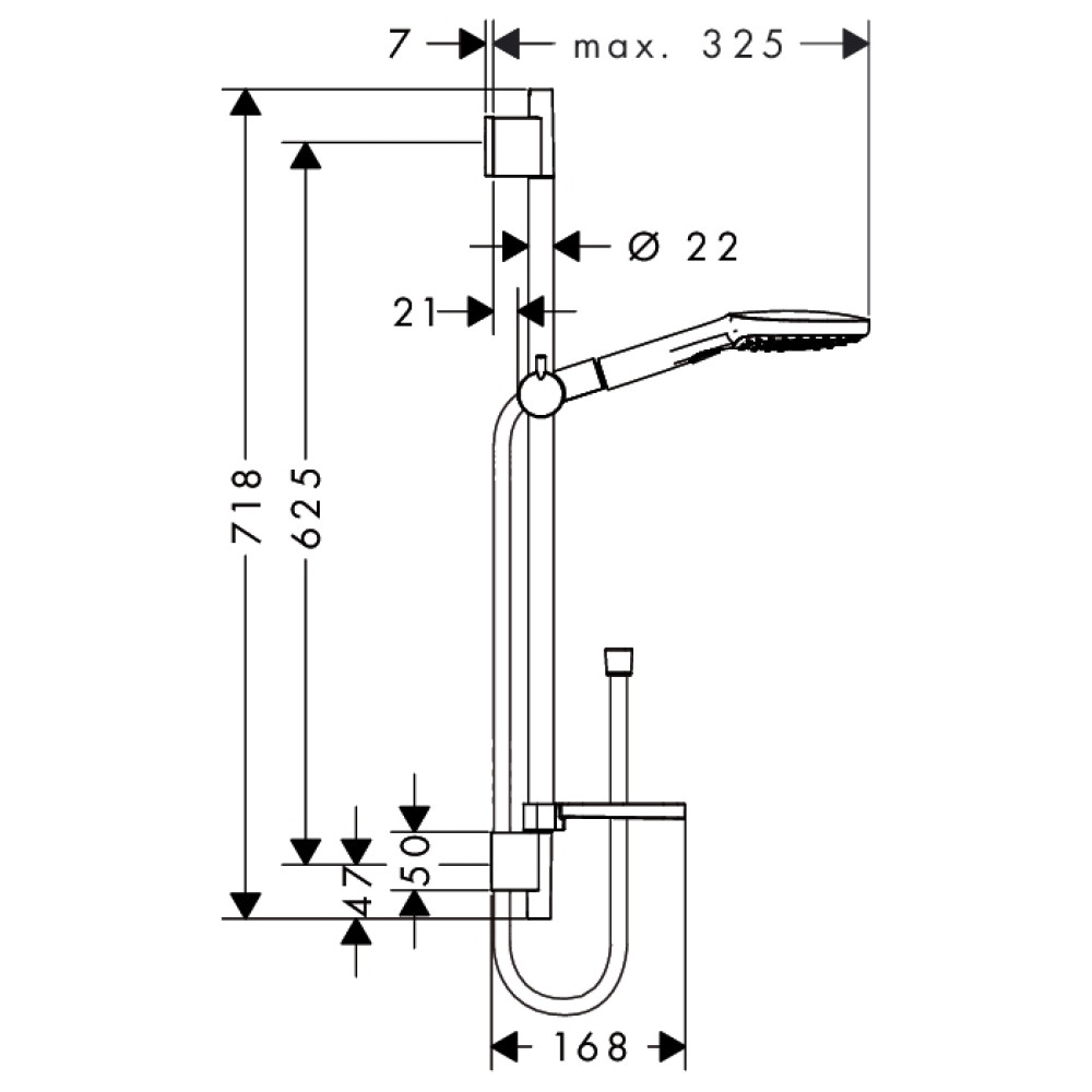 Душовий гарнітур HANSGROHE RAINDANCE SELECT 26620400