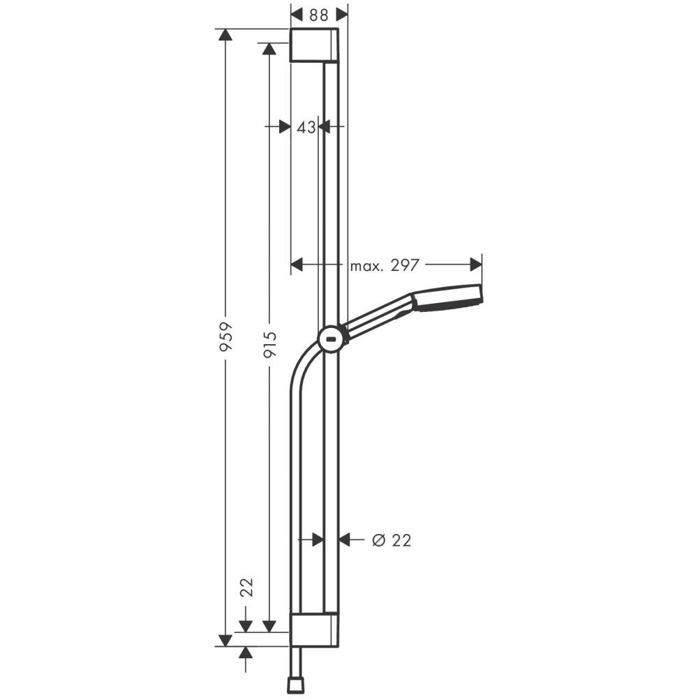 Душевой гарнитур HANSGROHE PULSIFY SELECT 24170670