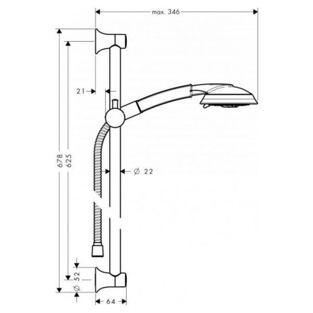 Душовий гарнітур HANSGROHE Raindance Classic 100 27843090