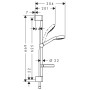 Душевой гарнитур HANSGROHE CROMA SELECT S 26566400