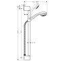 Душевой гарнитур HANSGROHE CROMETTA 85 27728000