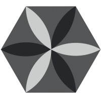Ornamenta Electra Flower Midnight Hexagon D40 (EL40FMI)