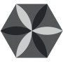 Ornamenta Electra Flower Midnight Hexagon D40 (EL40FMI)