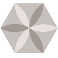 Ornamenta Electra Flower Taupe Hexagon D40 (EL40FT)