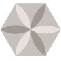 Ornamenta Electra Flower Taupe Hexagon D40 (EL40FT)