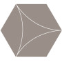 Ornamenta Electra Sail Taupe Hexagon D40 (EL40ST)