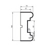 Молдинг фасадный Prestige Decor MC 131