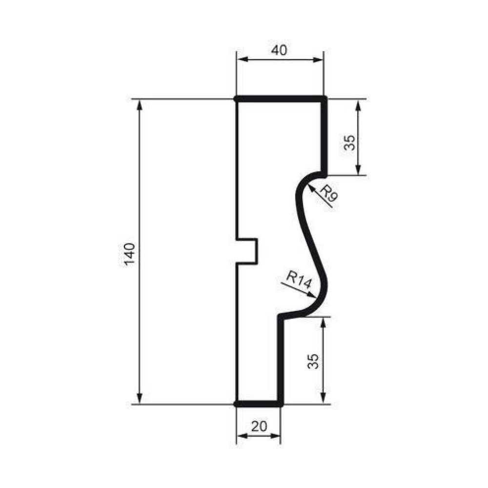 Молдинг фасадний Prestige Decor MC 120