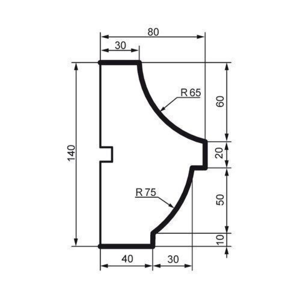 Молдинг фасадный Prestige Decor MC 160