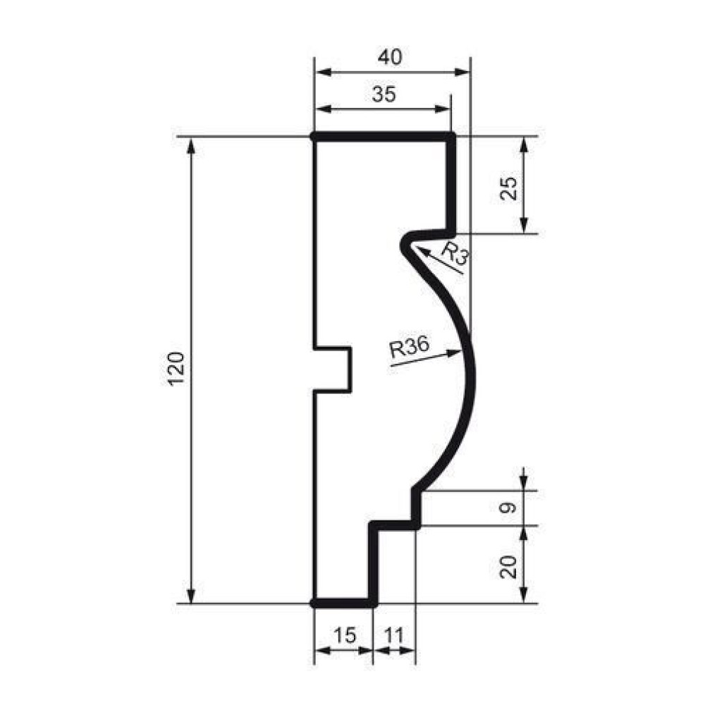 Молдинг фасадний Prestige Decor MC 115