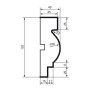 Молдинг фасадний Prestige Decor MC 115