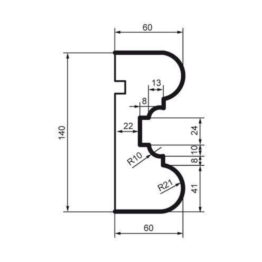 Молдинг фасадный Prestige Decor MC 121