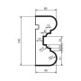 Молдинг фасадный Prestige Decor MC 121
