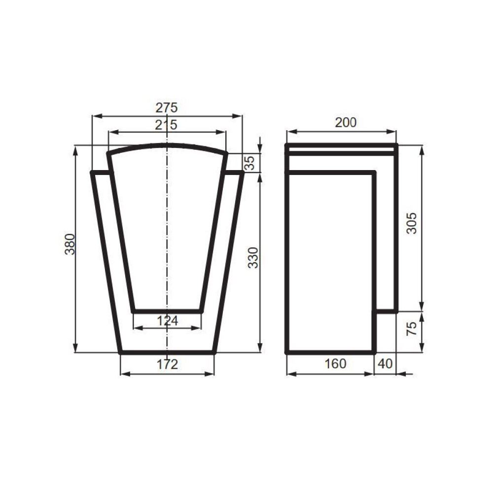 Замок фасадный Prestige Decor ZC 105