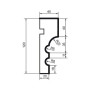 Молдинг фасадний Prestige Decor MC 116