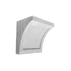 Консоль балки полиуретановая DECOWOOD Рустик EQ 025 classic белая 19х13