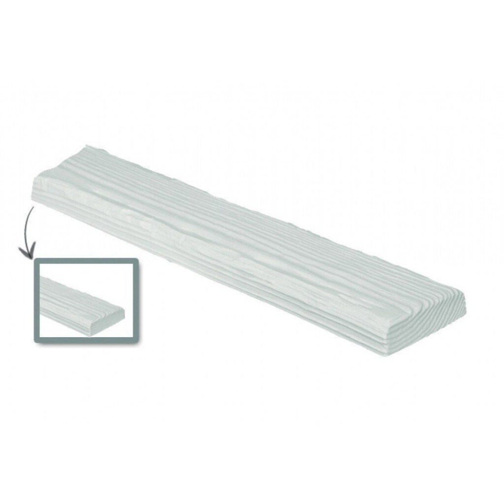 Панель поліуретанова DECOWOOD рустік ET 306 (2м) classic біла 12х3,5