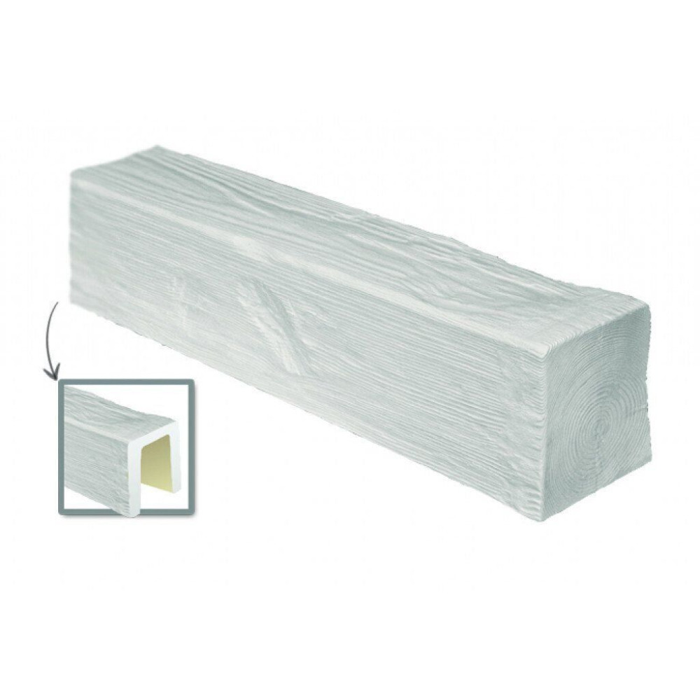 Балка полиуретановая DECOWOOD Модерн ED 104 (2м) classic белая 17х19