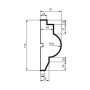 Молдинг фасадный Prestige Decor MC 133