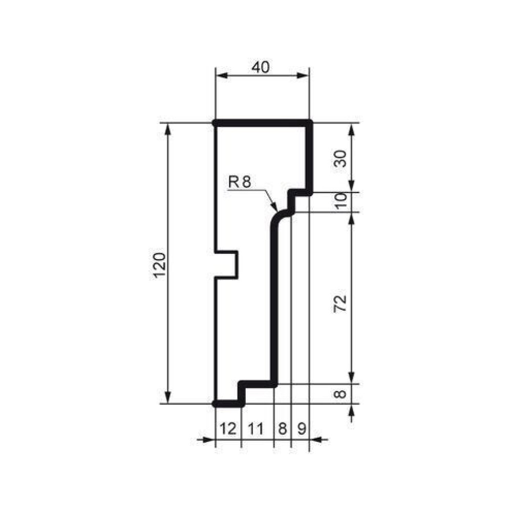 Молдинг фасадный Prestige Decor MC 155