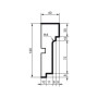 Молдинг фасадный Prestige Decor MC 155