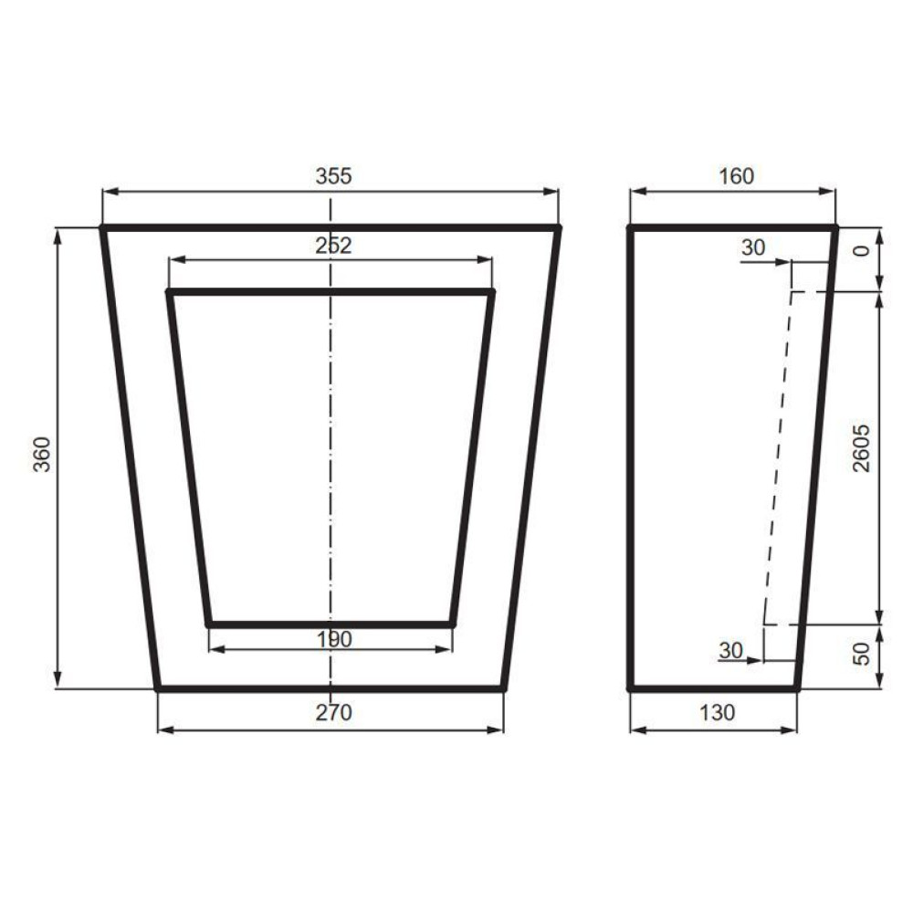 Замок фасадный Prestige Decor ZC 104