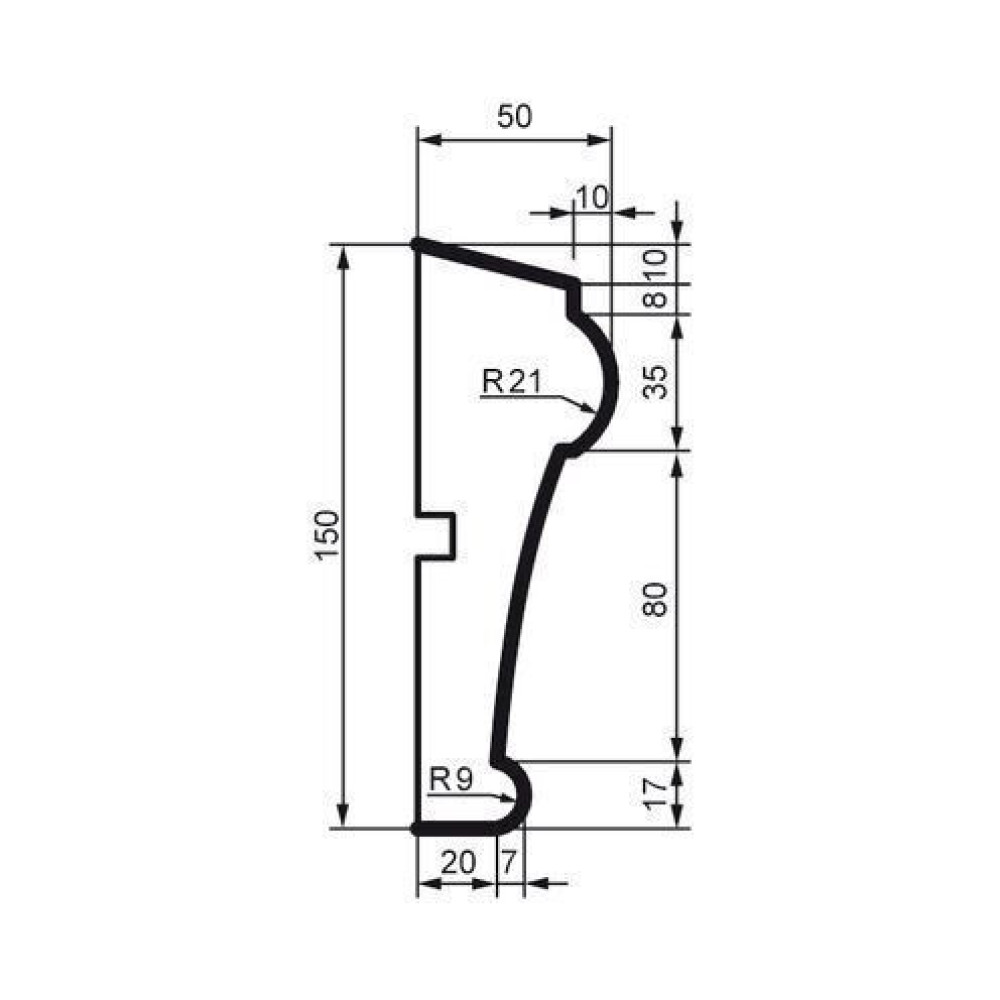 Молдинг фасадный Prestige Decor MC 164