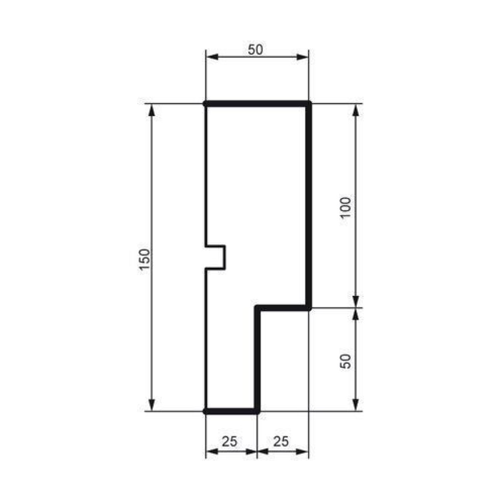 Молдинг фасадный Prestige Decor MC 162