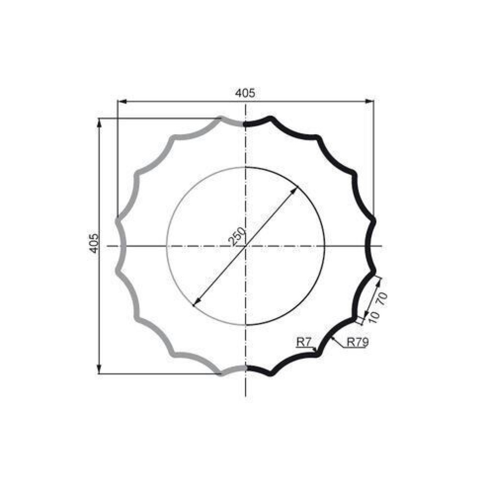Колона фасадна Prestige Decor LC 106-21 Full