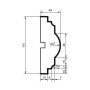 Молдинг фасадный Prestige Decor MC 114