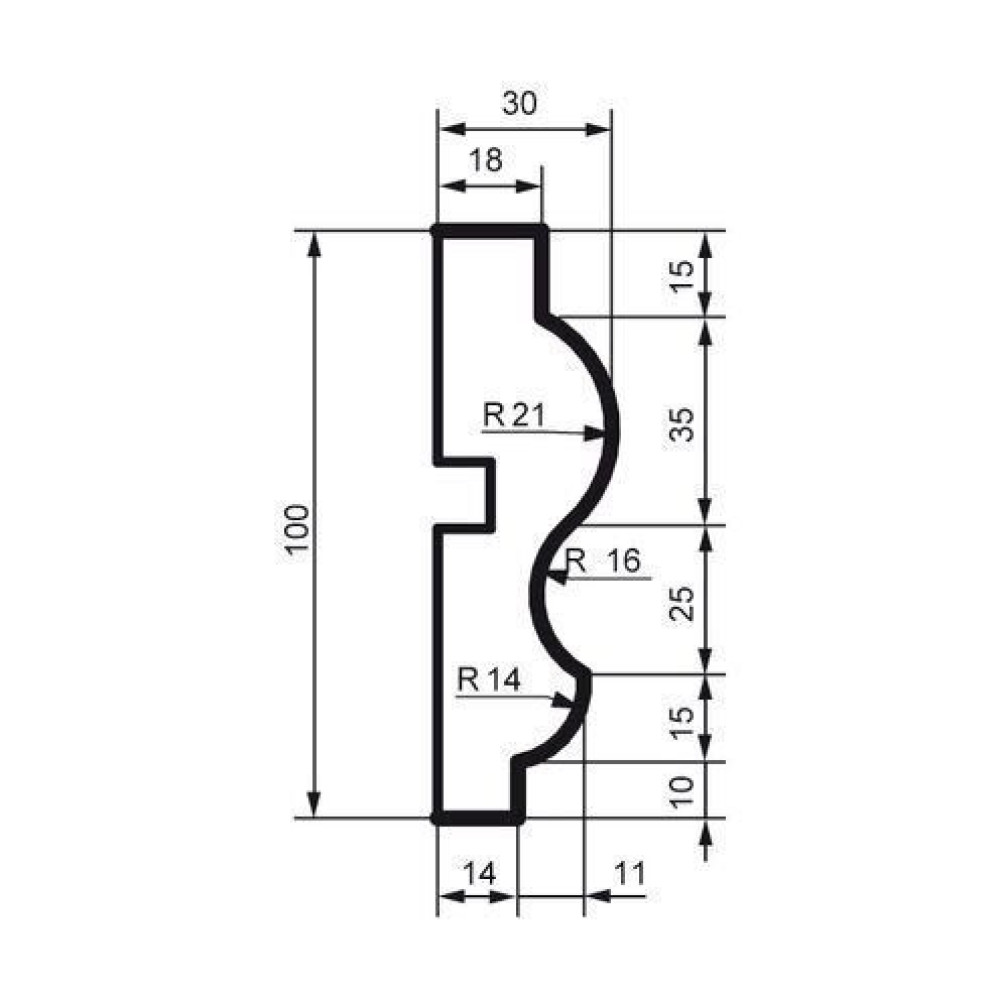 Молдинг фасадний Prestige Decor MC 151
