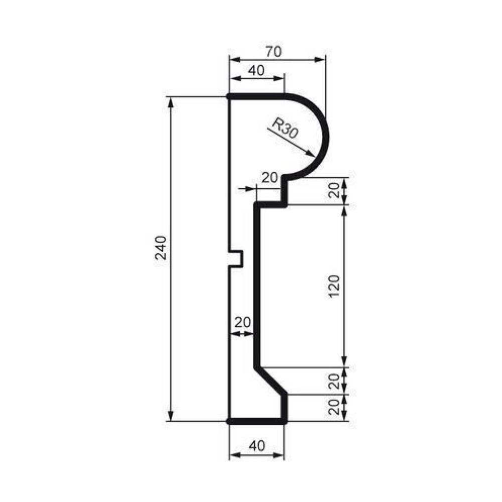 Молдинг фасадный Prestige Decor MC 141