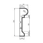 Молдинг фасадный Prestige Decor MC 141