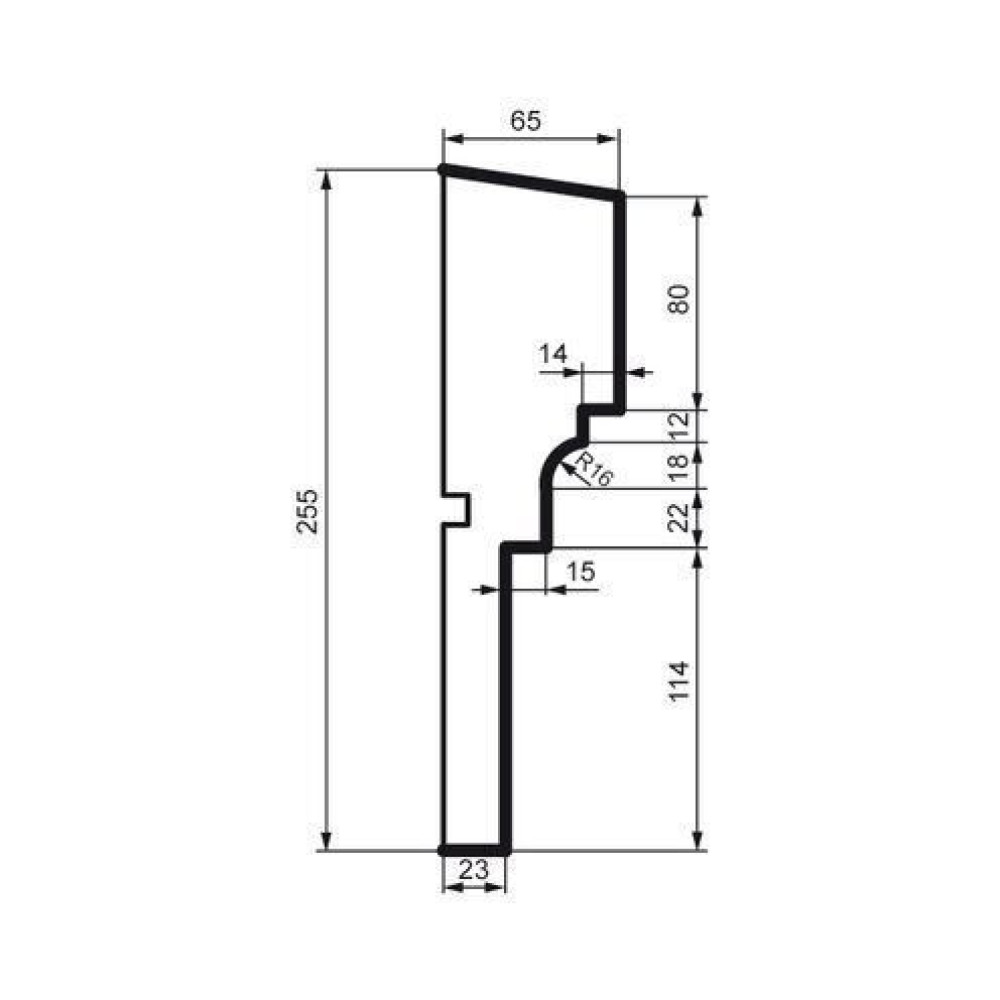 Молдинг фасадный Prestige Decor MC 143