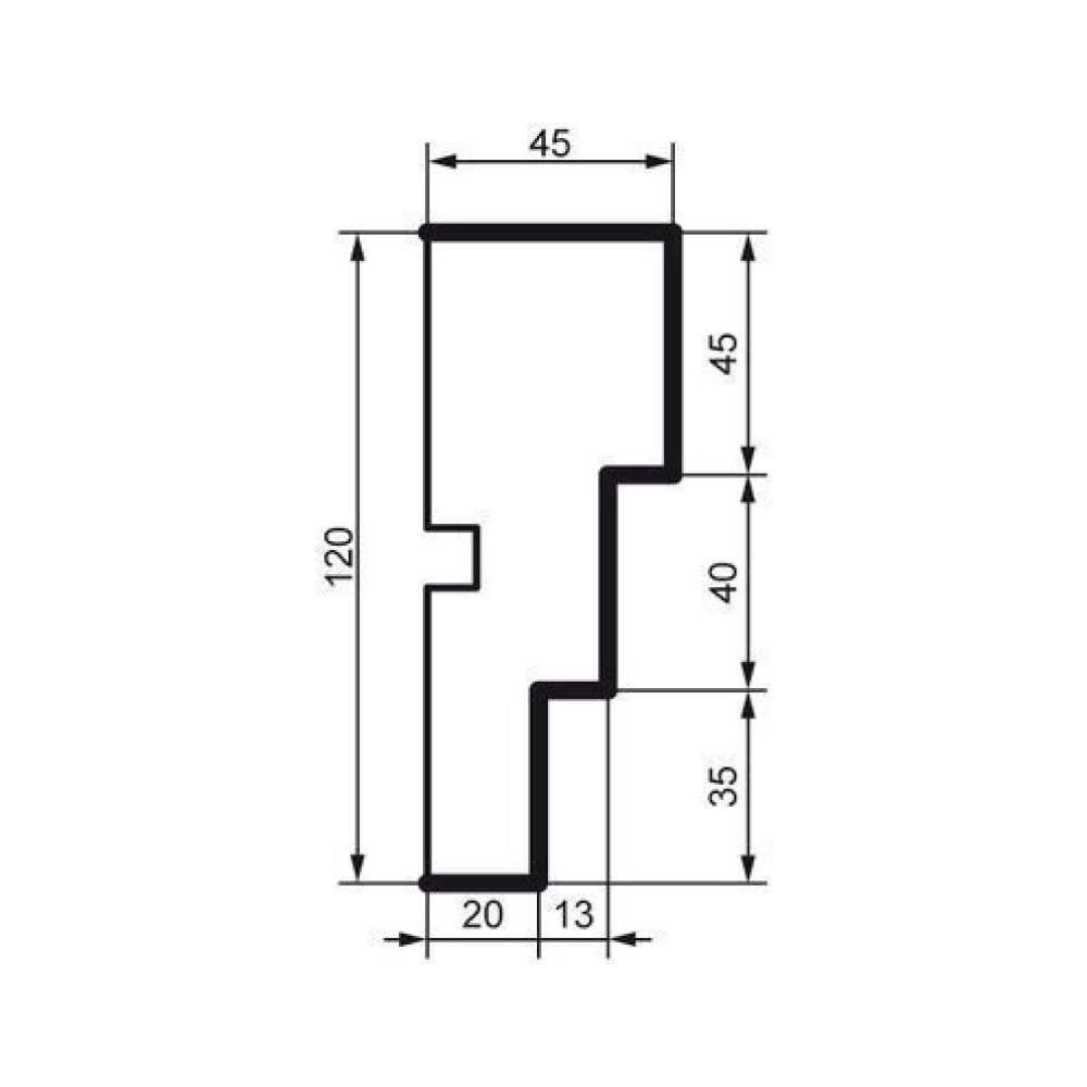 Молдинг фасадный Prestige Decor MC 157