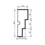 Молдинг фасадный Prestige Decor MC 157
