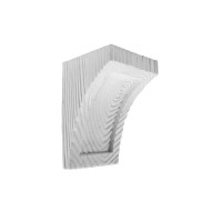 Консоль балки поліуретанової DECOWOOD рустік EQ 026 classic біла 12х12