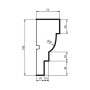 Молдинг фасадный Prestige Decor MC 136